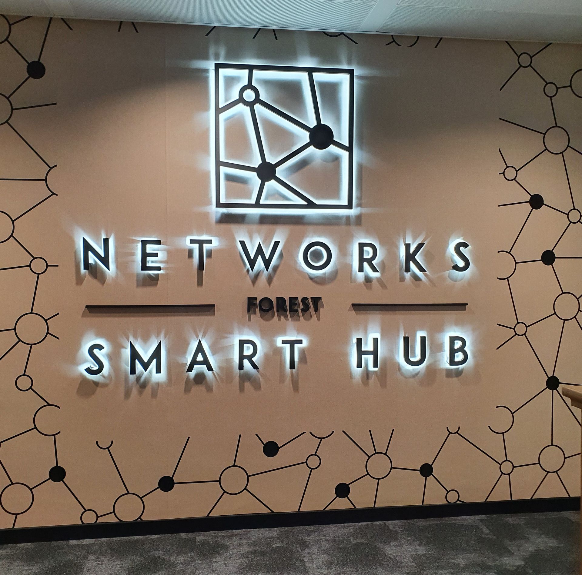 Enseigne lumineuse Networks Forest
